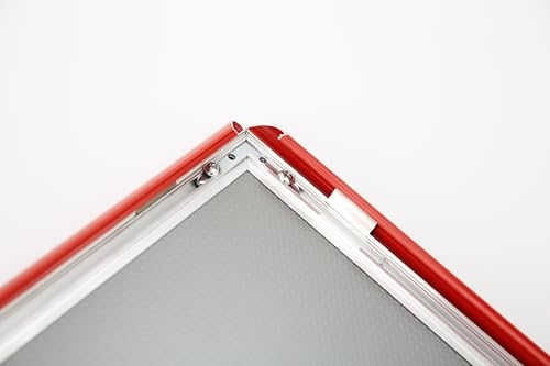DisplayLager Alu-Klapprahmen mit 25mm Profil, rot - 70x100 cm