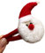 THINCAN Cartoon Kranz Weihnachtsmütze Haarclip Mit Kranzhaarband Pelziger Haarclip Für Halloween Cosplay Accessoires