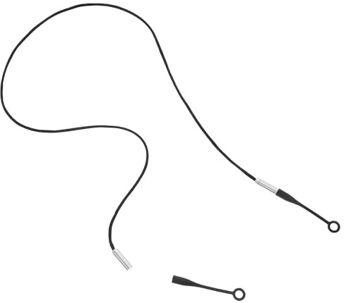 Magnetisches Ohrstöpsel Lanyard mit Nackenband gegen Verlust Schwarz