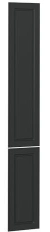Vicco Küchenfront R-Line, Anthrazit Landhaus, 29.6 x 196 cm Möbelfront für den Apothekerhochschrank