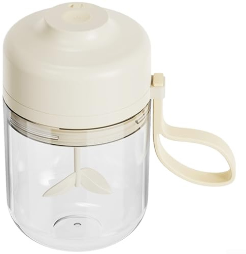 Electric Mixing Cup, Automatic Self-Stirring Mug with 7000 RPM Motor, 400ml Rechargeable Bottle for Coffee Protein Shakes, Touch Operation, PC Material(White)