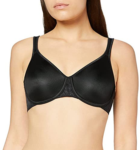 Triumph Damen BH Comfort Minimizer W X, mit Bügel, ohne Polsterung, Verstellbare Träger, 95E, Schwarz