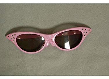 Partybrille Jumbo-Glamour-Brille mit Brillies Rosa