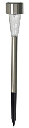GLOBO Solarkugel EDELSTAHL, 1 x LED Solarlicht, silber