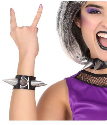 Atosa 57986 Armband Punk mit Spikes