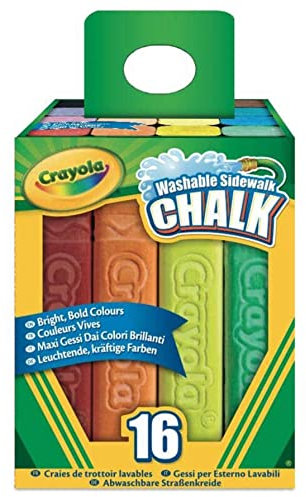 Crayola Washable Sidewalk Chalk 16 Ct. (Pack of 3)