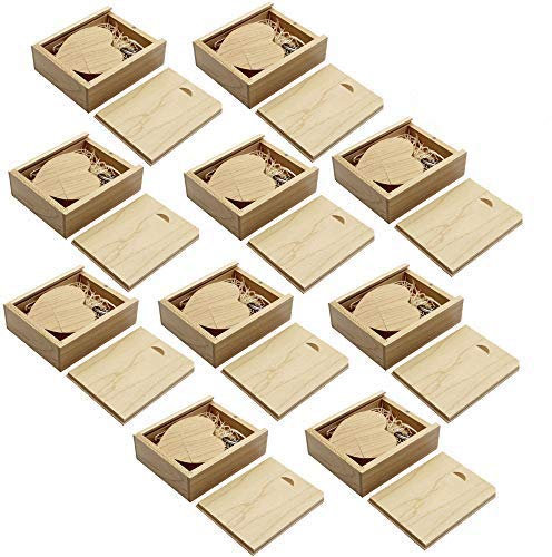 A Plus+ 10 Stück 16GB Speicherstick USB 3.0 Holz Herz USB 3.0 Stick Drive mit Geschenkbox