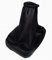 myshopx Schaltmanschette Schaltsack Sack Schwarz passend für Opel Corsa C 2000-2006 Faden Schwarz Echt Leder SA85