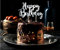 Cake Topper Happy Birthday Kuchenstecker Geburtstag Silber Topper Made in EU Kuchendeko Dekoration für Geburtstagstorte Tortenstecker Silber
