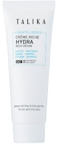 Talika - Rich Moisturising Face Cream - Skintelligence Hydra Hydrating Rich Cream - Intense Hydration, Immediate Comfort, Long Lasting - Ideal for Dry and Very Dry Skin - 50 ml tube