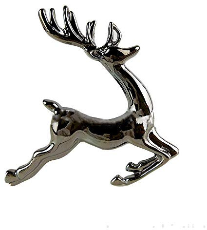 Yalulu Serviettenringe, 6 Stück Weihnachten Elch Hirsch Serviettenringe Serviettenhalter für Tischdekorationen, Hochzeiten,Weihnachten, Banquet Dinner Dekor (Schwarz)