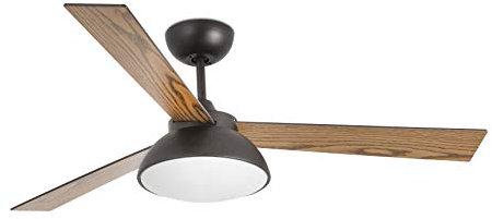FARO BARCELONA 33523 – Rodas LED Deckenventilator, braun, mit DC-Motor