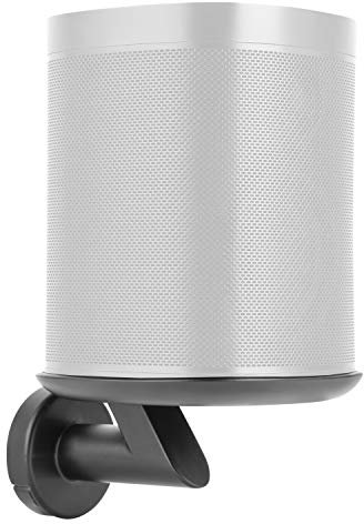 RICOO Speaker Wall Mount LH054 compatible with Sonos One and One SL as well as Play:1 Black 1 piece WiFi Airplay Loud-Speaker Bracket