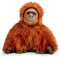 Animigos Plüschtier Orang Utan, Stofftier im realistischen Design, kuschelig weich, ca. 30 cm groß, Braun