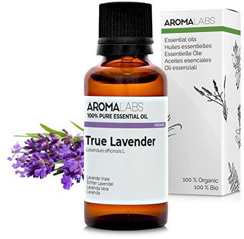 Aroma Labs - Lavanda Vera BIO - Olio Essenziale Chemiotipizato e Certificato AB - 30 mL