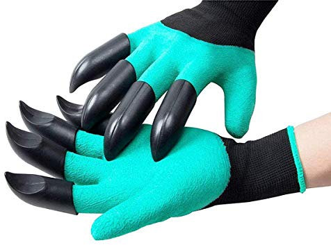 Garden tools gloves with Claws,gadgets for men women ladies gardening gifts,Waterproof Safe Garden Gloves for Digging, Pruning & Planting