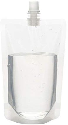 Cabilock 50pcs 100ml Drink Pouches for Festivals, Plastic Liquor Flasks Juice Bags, Reusable Water Bags for Cold Hot Festival Essentials