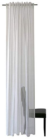 Homing halbtransparenter Vorhang Netzstruktur Weiss (1Stück) 245 x 140 cm (HxB) Juniper