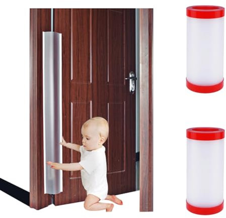 Door Pinch Guard Baby Proofing, Door Hinge Cover, Door Protector for Kids Finger Safety, Door Finger Pinch Guards Heavy Duty, Door jam Shield,JuneSisters 2