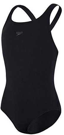 Speedo Eco Endurance+ Medalist Costume intero Bambina, Nero, 4-5 Anni