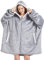 Toes Home Hoodie Decke Damen Oversize, Warmer Kuschelpullover Decken Blanket Hoodie, Weicher Sherpa Deckenpullover mit Kapuze Pullover Sweatshirt, Pulli Decke Schlafanzug