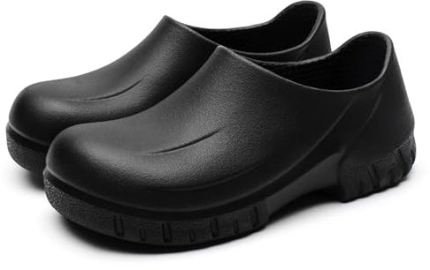 Unisex Chef Schuhe rutschfeste Küche Arbeitsschutzschuhe Wasserdicht Walking Garten Clogs Schuhe Schwarz EU 39-44, Schwarz3, 43 EU