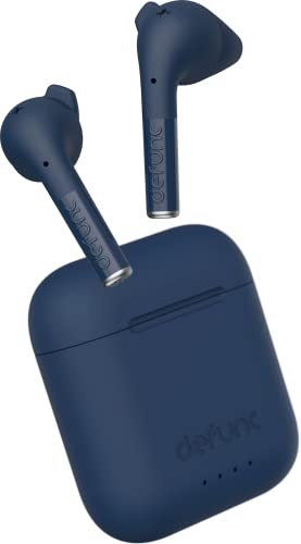 DEFUNC True Talk - Auriculares intrauditivos inalámbricos con micrófono ENC con cancelación de ruido, auriculares Bluetooth 5.2, funda de carga rápida, control táctil, IPX4 a prueba de agua y sudor,
