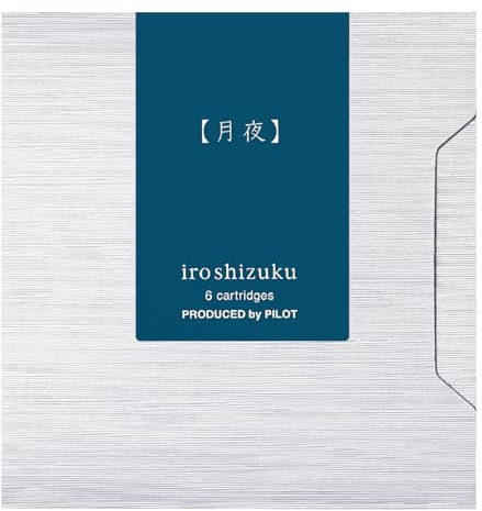 Pilot IRF6STY Iroshizuku Iroshizuku 0.9cc Moonlit Night Fountain Pen Cartridge, 6 Count