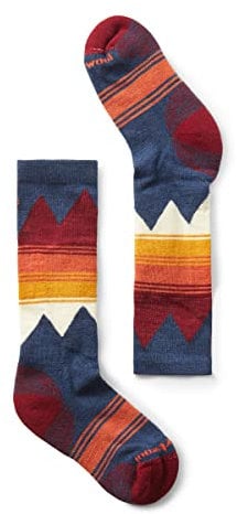 Smartwool Unisex-Youth Kids' Ski Light Cushion OTC Socks, Alpine Blue, M