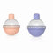 Moule en verre rond bacs à glaçons boules de glace pour whisky bacs à glaçons en silicone avec couvercle, nouveauté moule à glaçons rond pour cocktail, café, pas de fuite latérale (rose Violet)