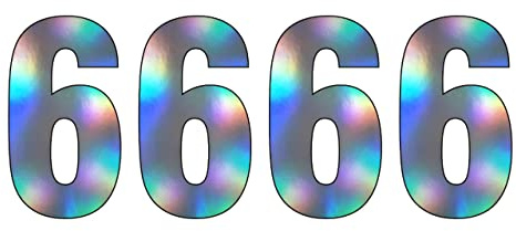 【Pack of 4】Multi Shine Silver Wheelie Bin Number (0) Self Adhesive Water Resistant Stickers, 7 Inches Bin Numbers for Wheelie Bins Dustbins Garbage bins (6)