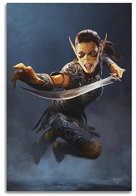 VZRSQZK Game Baldur's Gate 3 Razel Githyanki Warrior Poster, dekoratives Gemälde, Leinwand, Wandposter und Kunstdruck, modernes Familienschlafzimmer-Dekor-Poster, 30 x 45 cm