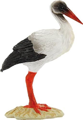 FADEDA Storch/Höhe:8 cm/handbemalt/detailgetreue Krippen Figuren - Weihnachten Tisch Dekoration Krippe Zubehör