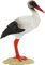 FADEDA Storch/Höhe:8 cm/handbemalt/detailgetreue Krippen Figuren - Weihnachten Tisch Dekoration Krippe Zubehör
