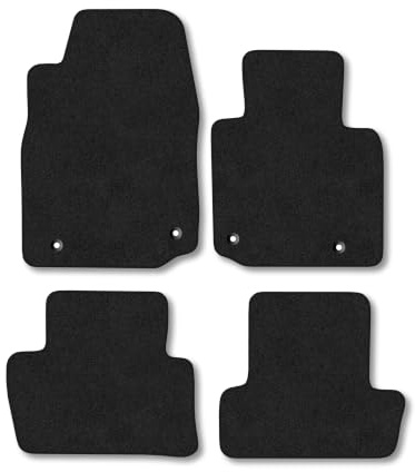 Mazda MX-30 (2020+) Carpet Car Mats | Black Edge Trim Tailored Fit Floor Mats Full Coverage Protection Accessories Easy Clean Anti Slip Made in the UK