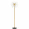HOMCOM Floor Lamp, Crystal Fireworks Standing Lamp, Metal Golden Pole Tree Lighting with Foot Switch, 8 Lights, G9 Bulb Base, for Living Room, Bedroom