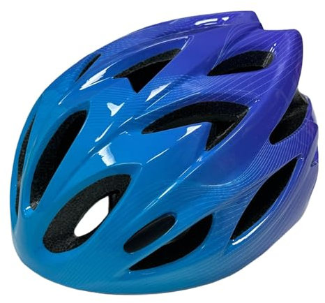 LOVIVER Casco da Bici per Bambini Casco da Bicicletta per Bambini Elegante Casco da Ciclismo su Strada Leggero da 52 cm-58 cm Casco Sportivo per Andare in, Blu
