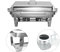 WILPREP Lightweight Chafing Dish Buffet Set, Rectangle Stainless Steel Food Warmer with Lids Food Pans Bain Maries and Fuel Holders, 9L Buffet Serving Utensils for Restaurant Catering Parties Weddings