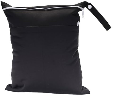 Diaper Wet Bag - Toddler Wet Clothes Bag | Breast Pump Wet Dry Bag | Toddler Wet Clothes Bag | Washable Wet Bags | Double Zipper Diaper Bags | Solid Color
