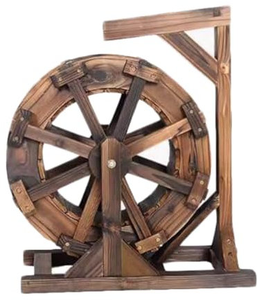 Fontaine À Eau en Bois, Décoration De Jardin, Décoration De Bureau, Fontaine À Eau Décorative for L'extérieur, for Jardin, Arrière-Cour, Étang, Cour(60cm/23.6inch)