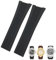 SERDAS Gummi-Silikon-Uhrenarmband für Patek Philippe PP 5711 5712G Nautilus Armband 25 mm Schwarz Blau Braun Armband Sportarmband Herren(Black)