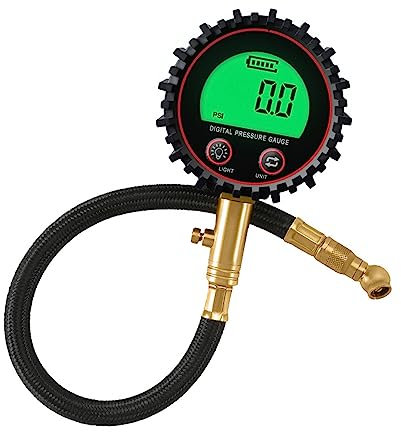 BAHJKASD Auto Reifen Reifen Luft Manometer Meter Werkzeug Metall Manometer Barometers Tester Meter Für LKW Motorräder Bike Überwachung