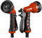 8 Function Garden Hose Spray Nozzle Head Gun Multi Pattern Adjustable Mist & Jet Watering Tool for Lawn, Plants, Car Wash, and Outdoor Cleaning