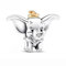 JOME Charm aus 925er Silber | Inspiriert von der magischen Welt von Disney | Kompatibel mit europäischen Armbändern (Dumbo 100. Jubiläum)