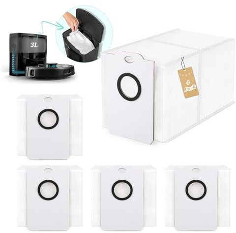 RongZy 4Pcs Sacchetti per la Polvere per Conga 9990 AI Sacchetti per la Polvere di Ricambio per Conga 9990 AI Robot Aspirapolvere Accessori