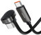 toocki Cable USB C, 100W PD Cable Carga Rápida 180 Grados en Forma de U, 1,2 m Nylon Trenzado, Compatible con iPhone 16/15, Samsung S23 / Ultra, Huawei Mate60 / 60 Pro, Xiaomi 14/13, iPad