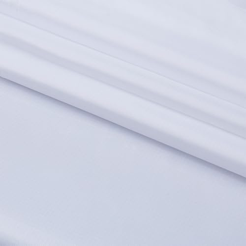NBEADS 5m Oxford-Gewebe, 153cm Breit Luftdichtes Leichtes Gewebe Winddicht Stoff für Drachenzelt Flaggenbeutel DIY Projekt, Weiß