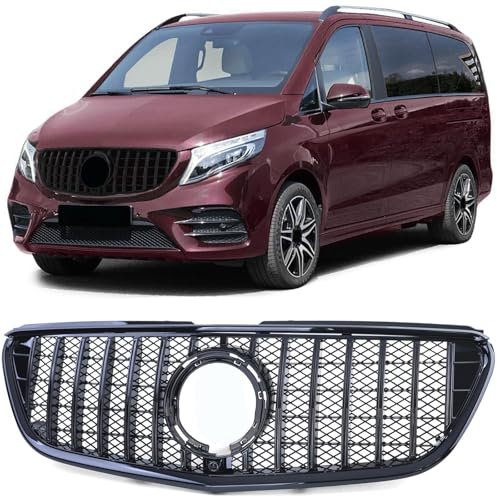 MONYEN Frontstoßstange Radiator Kühlergrille, für Mercedes V Klasse Vito W447 W448 ab 19 Auto Frontstoßstange Radiator