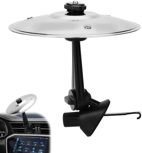 NCTNCX Mini Crash Cymbal Drum für Auto Lüftungsschlitz Clip Musikinstrumente Ornamente für Auto Lnnendekoration und Jede Auto Dekoration
