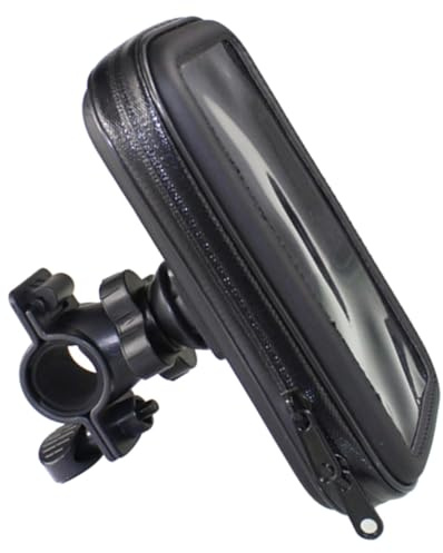 CIYODO Porta Cellulare Bici con Custodia Resistente e Base Girevole per Smartphone Fino Supporto Stabile con Doppio Cuscinetto EVA per Protezione da Acqua Polvere e Sabbia Compatibile con